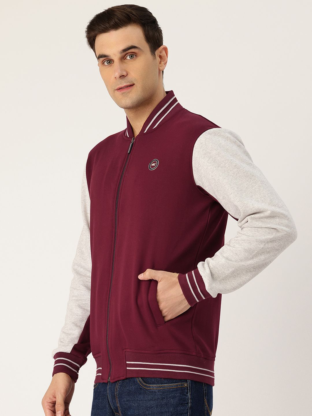 Monte Carlo Cotton Rich Colourblocked Sweatshirt