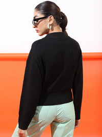 Tokyo Talkies Women Black Pullover