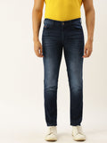 The Indian Garage Co Men Blue Slim Fit Low-Rise Clean Look Stretchable Jeans