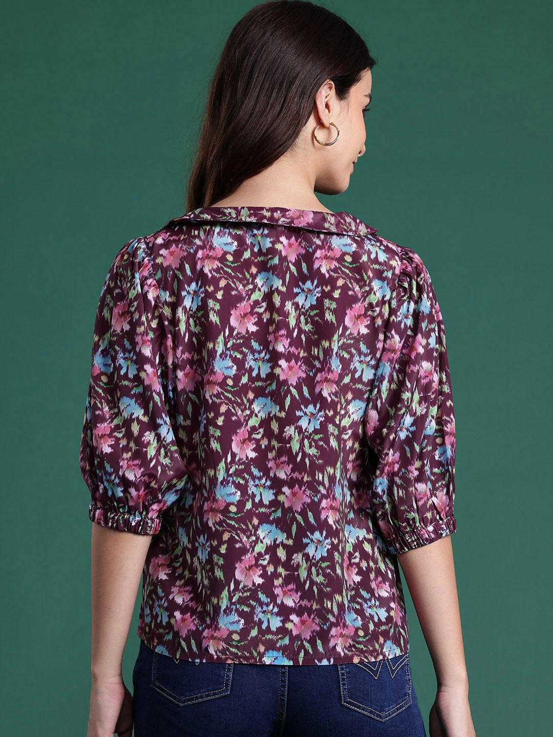 DressBerry Floral Opaque Printed Casual Shirt