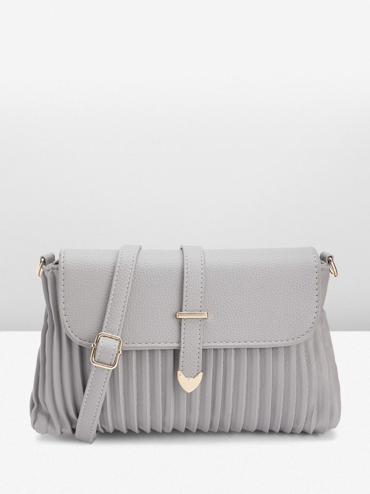 DressBerry Structured Pleated Sling Bag