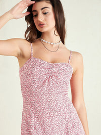 Berrylush Abstract Printed A-Line Midi Dress