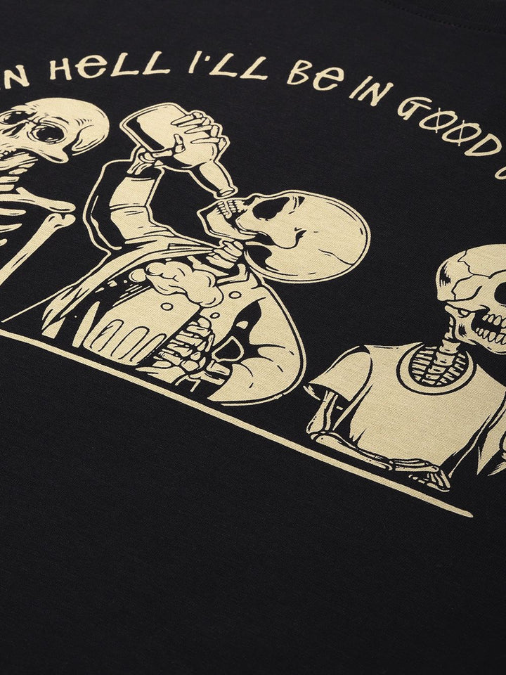 Difference of Opinion Men Graphic Printed Pure Cotton Oversized T-shirt