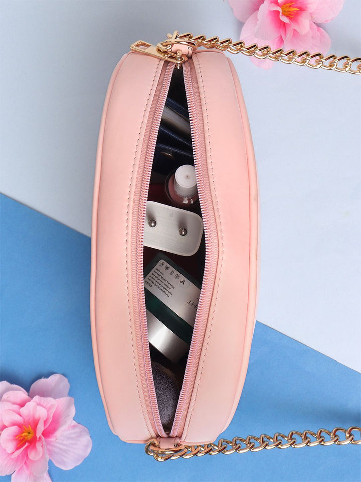 Berrylush Structured Applique Sling Bag