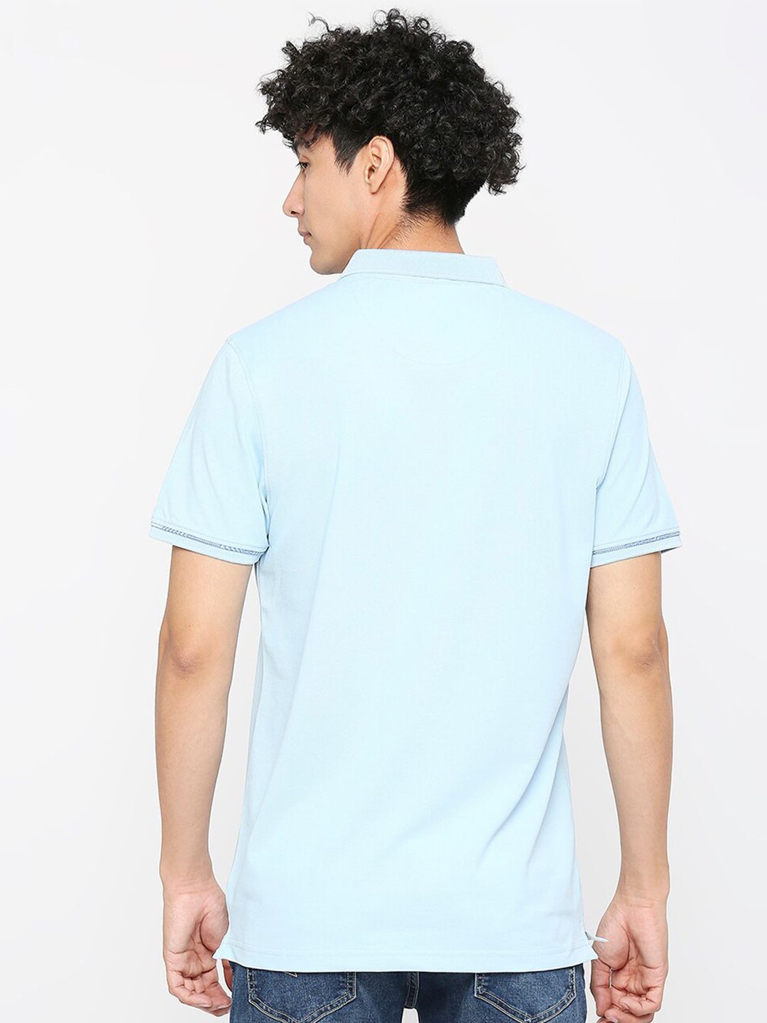 SPYKAR Polo Collar Slim Fit Cotton T-shirt
