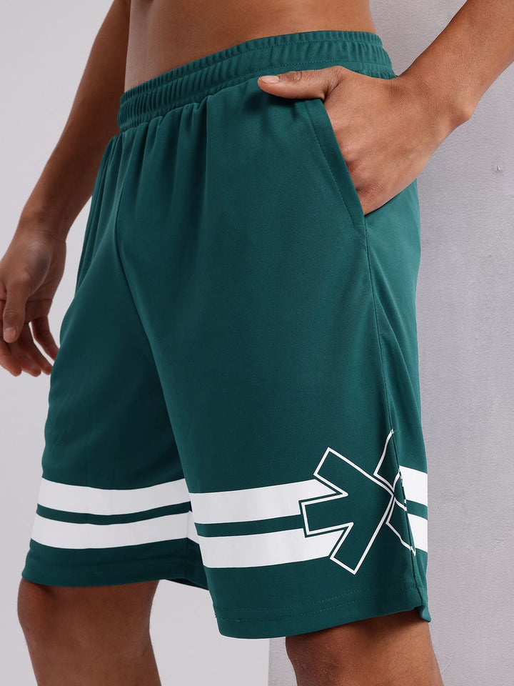 HRX by Hrithik Roshan Men Striped Training Shorts