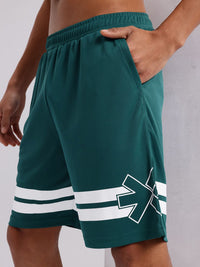 HRX by Hrithik Roshan Men Striped Training Shorts