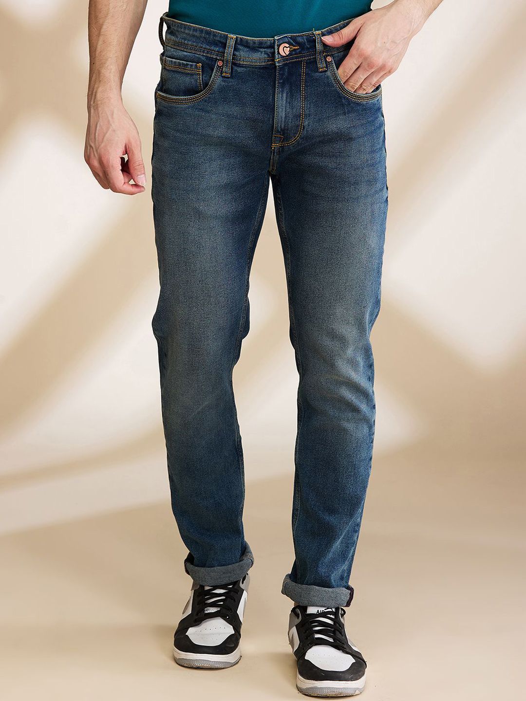 Being Human Men Skinny Fit Light Fade Jeans