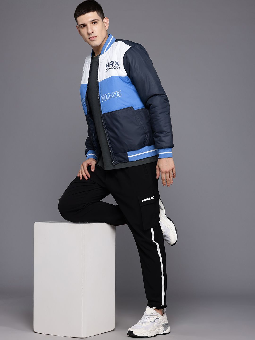 HRX by Hrithik Roshan Men Colourblocked Bomber Jacket