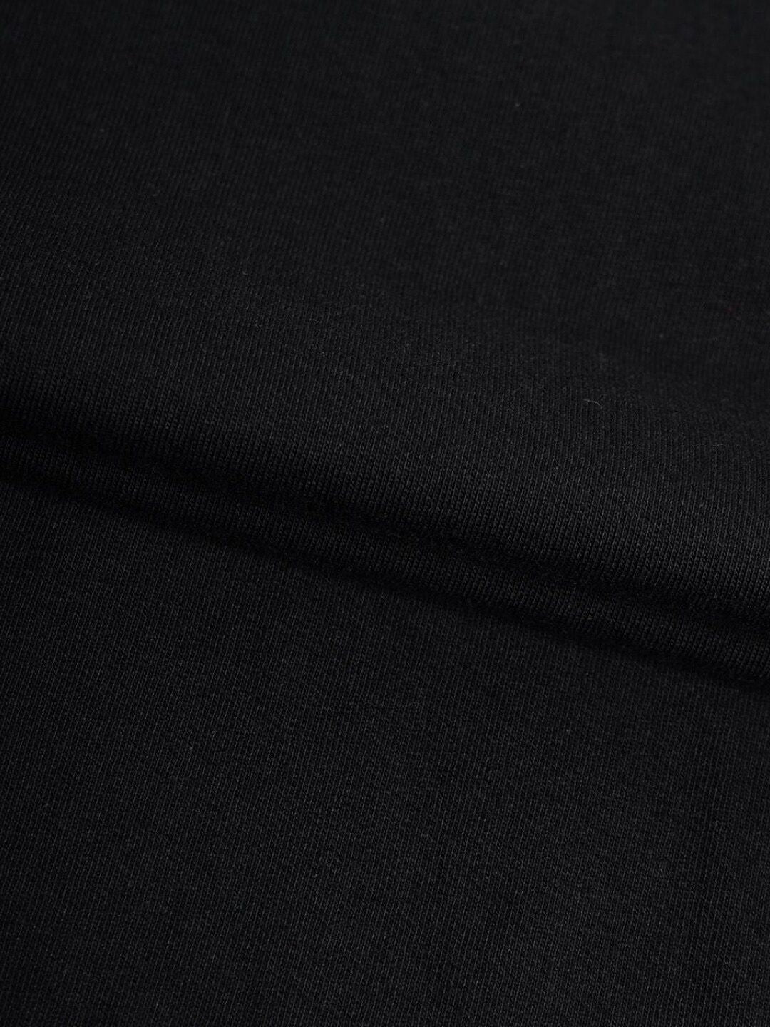 Bewakoof Men Black Solid Round Neck T-shirt