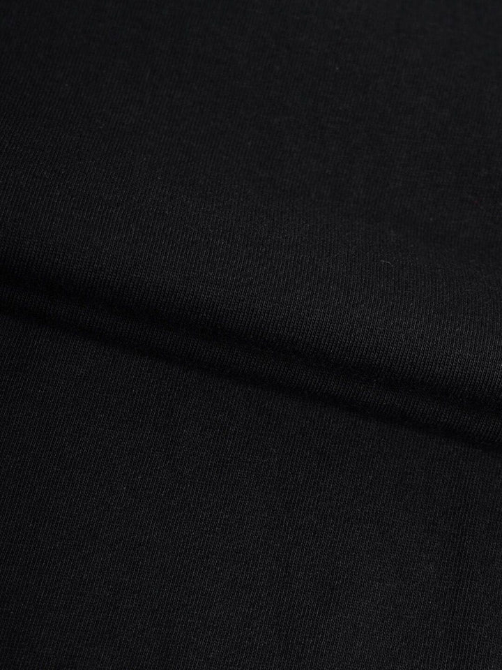 Bewakoof Men Black Solid Round Neck T-shirt