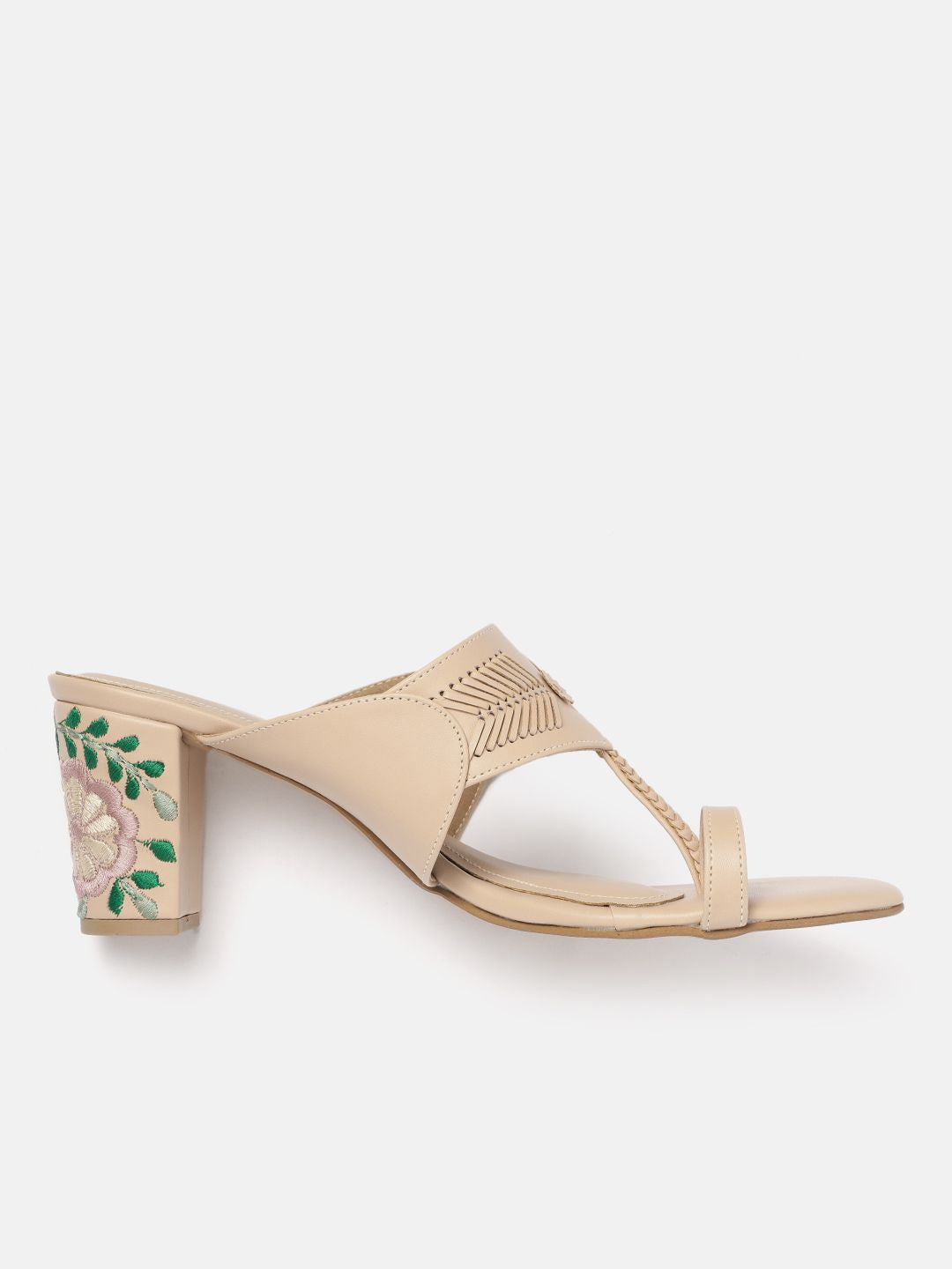 House of Pataudi Ethnic Motif Design Block Heels