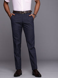 Raymond Men Checked Slim Fit Trousers