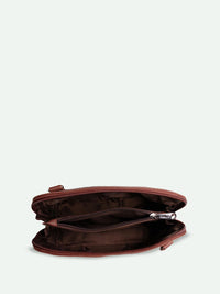 ZOUK Abstract Printed Structured Sling Bag
