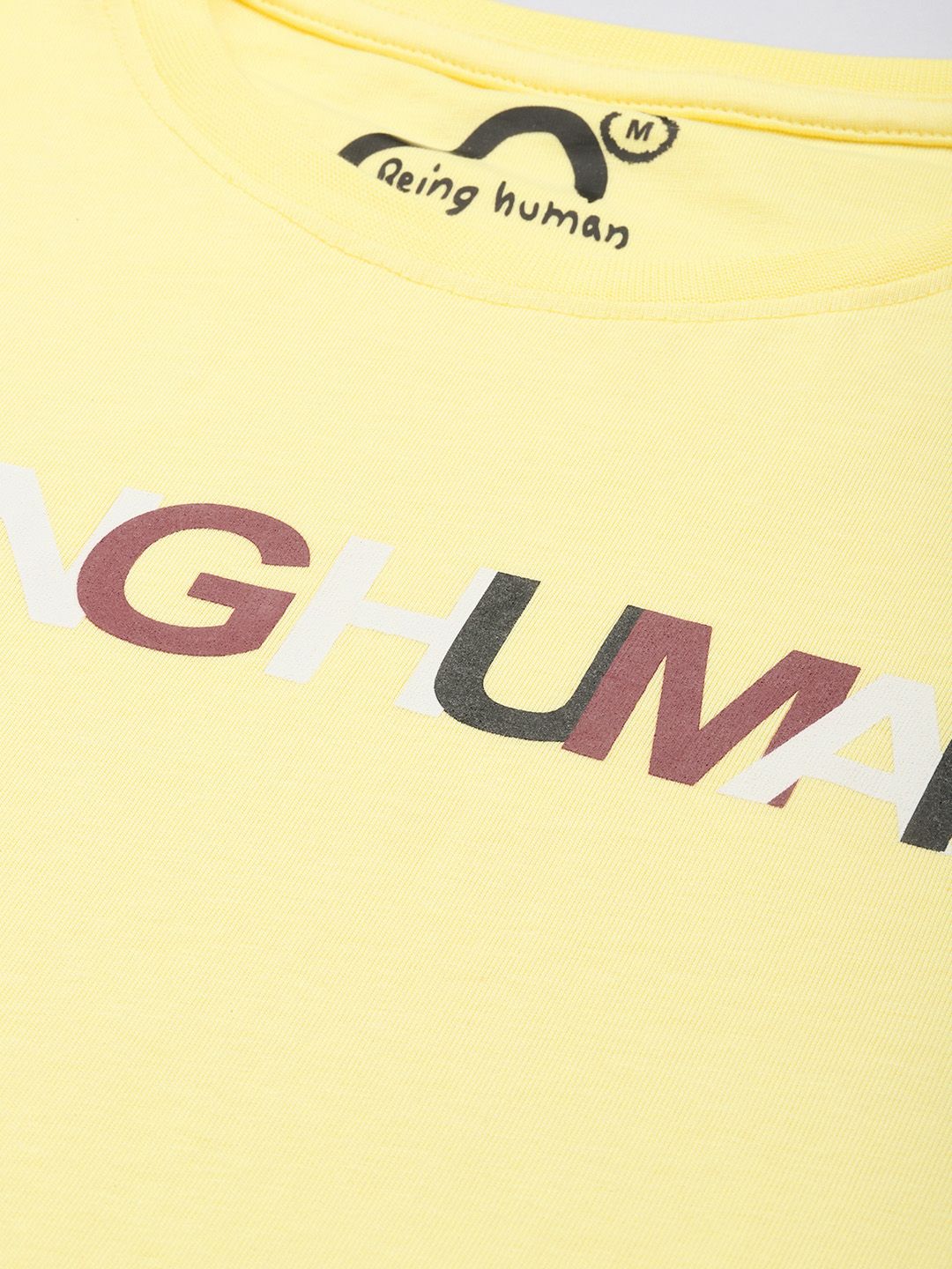 Being Human Brand Logo Printed Pure Cotton T-shirt