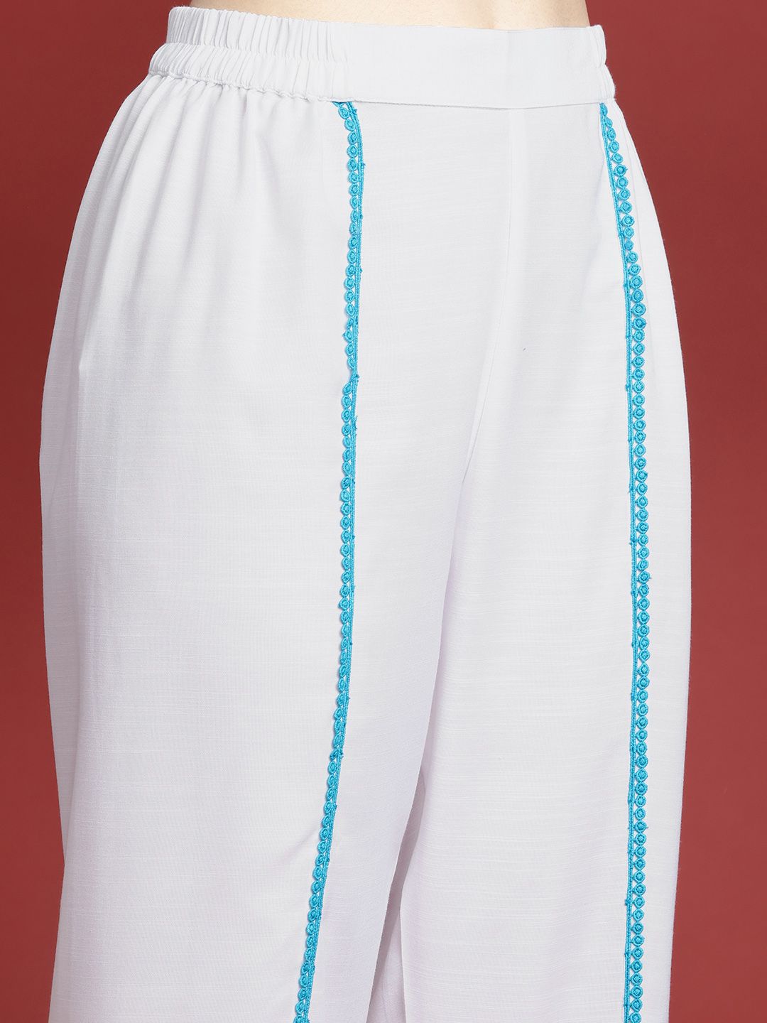 Anouk Women Ethnic Motifs Embroidered Regular Kurta with Trousers
