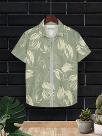 HELLCAT Boys Cotton Floral Opaque Printed Casual Shirt
