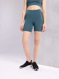 HRX by Hrithik Roshan Women Mid-Rise Above Knee Running Tights with Reflective Elements