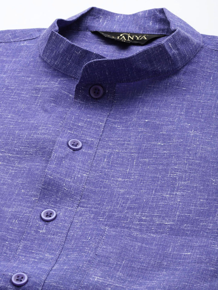 SOJANYA Kurta Collar Mandarin Solid