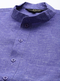 SOJANYA Kurta Collar Mandarin Solid