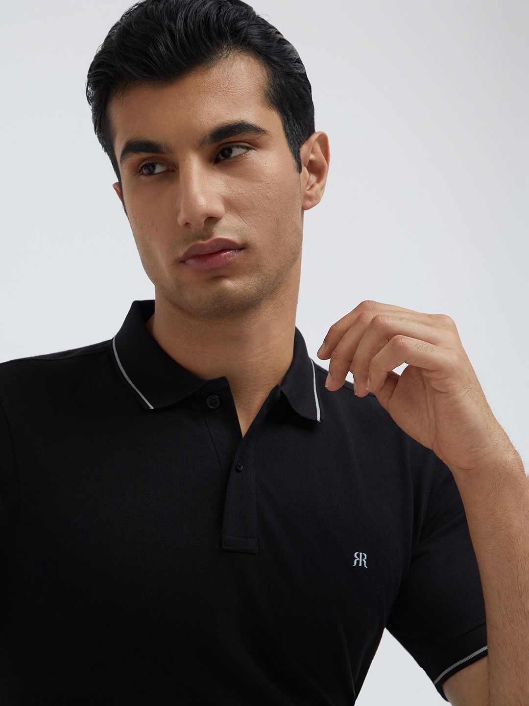 Raymond Pure Cotton Modern Fit Polo Collar T-shirt