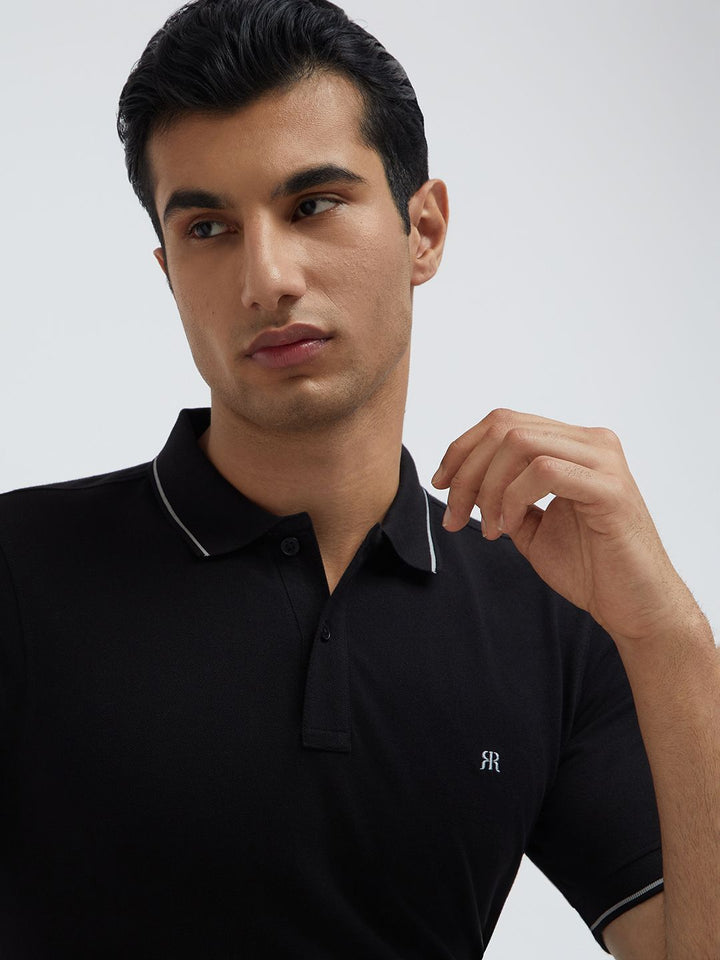 Raymond Pure Cotton Modern Fit Polo Collar T-shirt