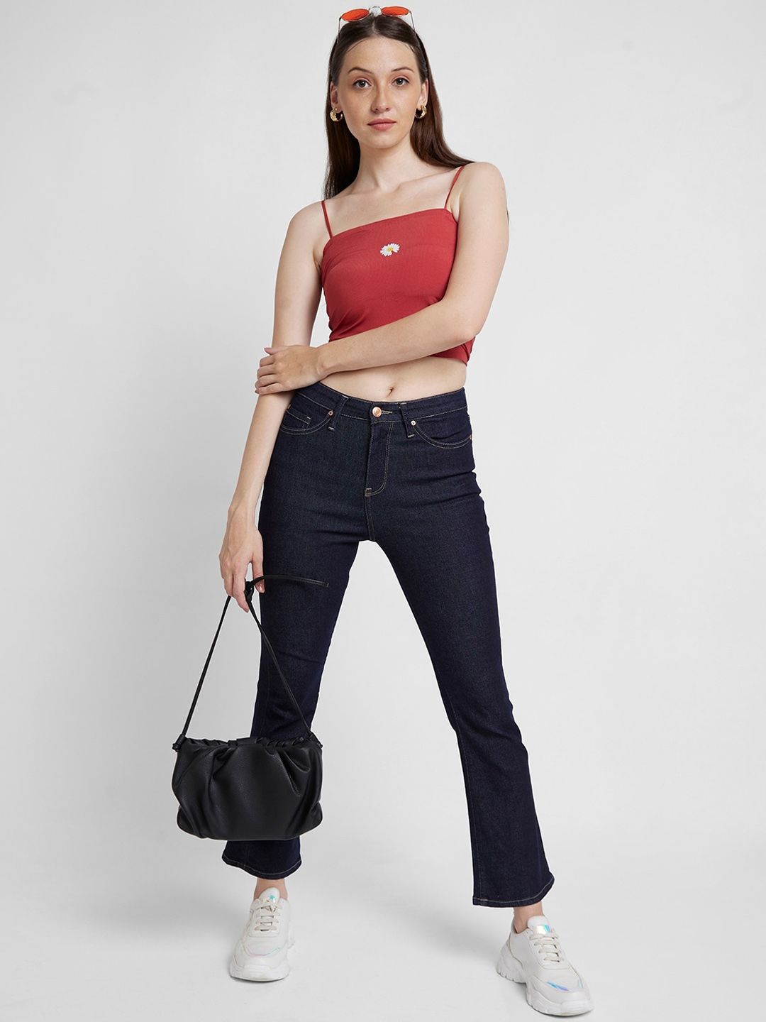 SPYKAR Women Elissa Bootcut High-Rise Clean Look Stretchable Jeans