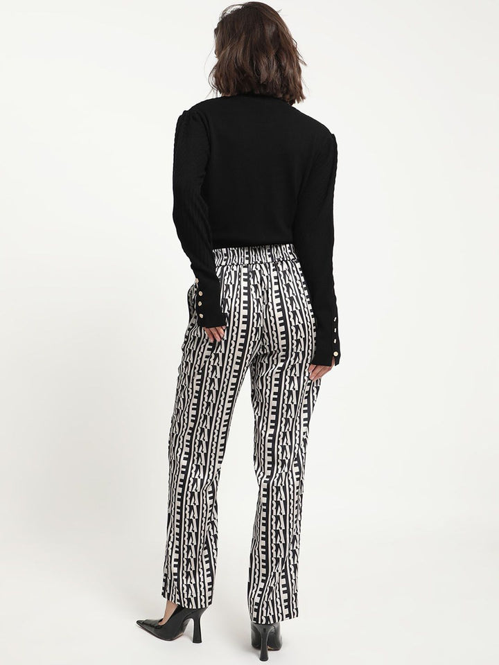 RAREISM Women Geometric Printed Trousers