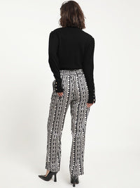 RAREISM Women Geometric Printed Trousers