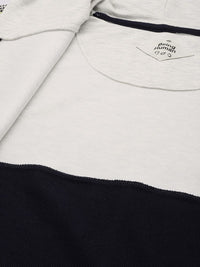 Being Human Colourblocked Pure Cotton Hooded Sweatshirt