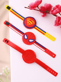 PANASH- Boy Set Of 3 Circle Shaped Rakhis With Roli Chawal