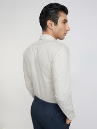 Park Avenue Men Slim Fit Printed Pure Cotton Formal Shirt