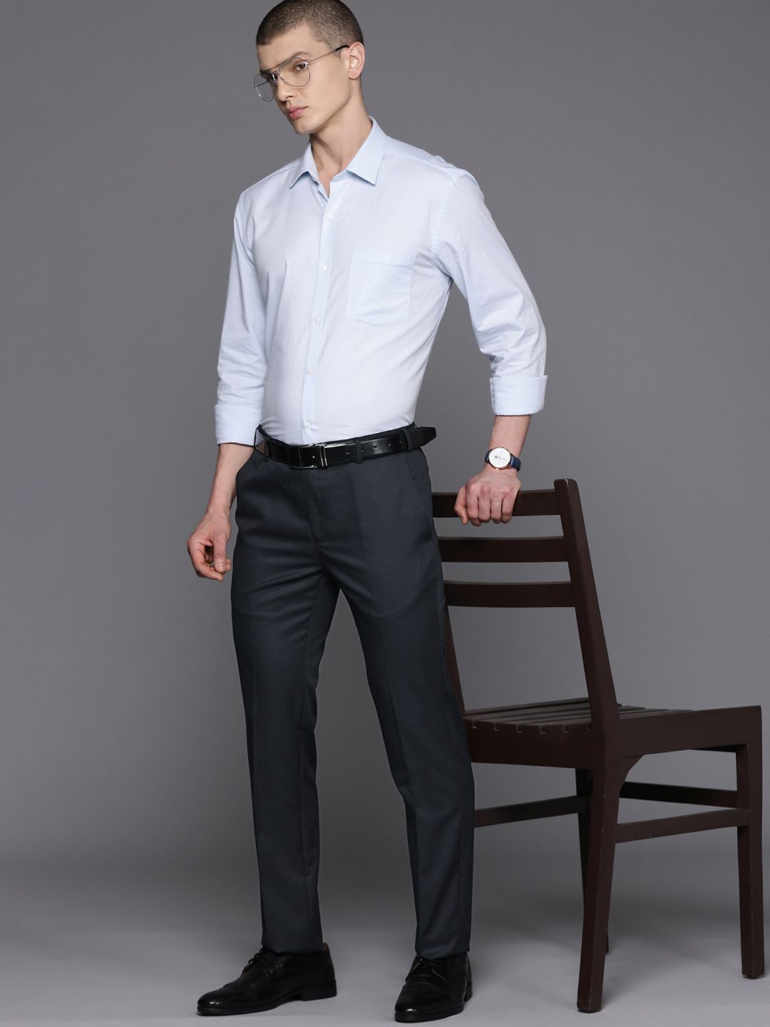 Raymond Men Slim Fit Formal Trousers