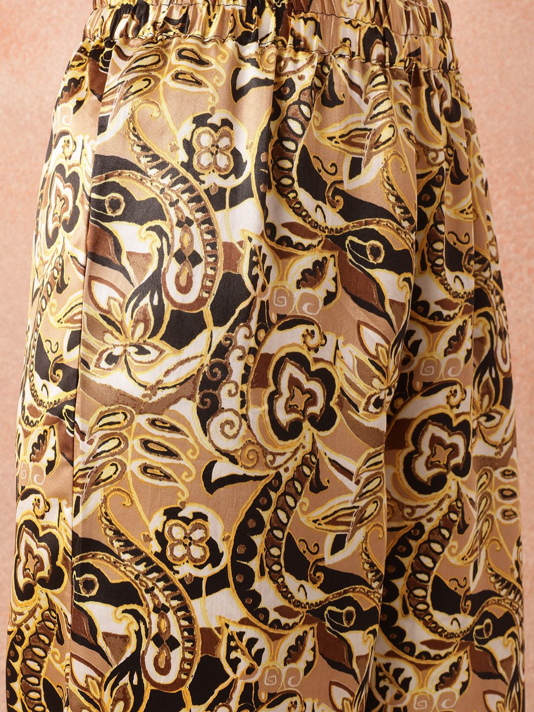 all about you Indie Florals Printed Co-Ords with Tie-Up Belt