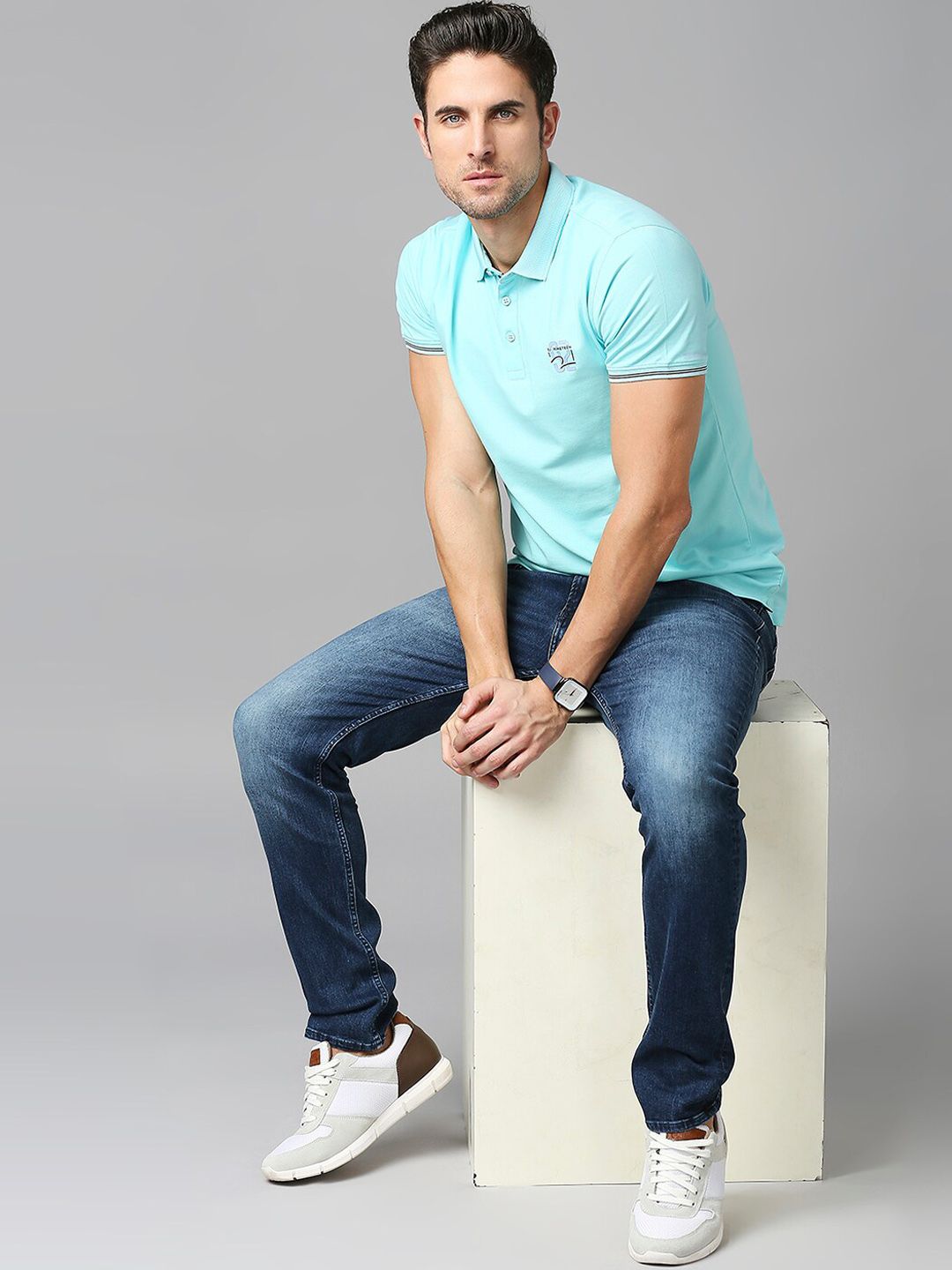 SPYKAR Men Cotton Light Fade Stretchable Jeans