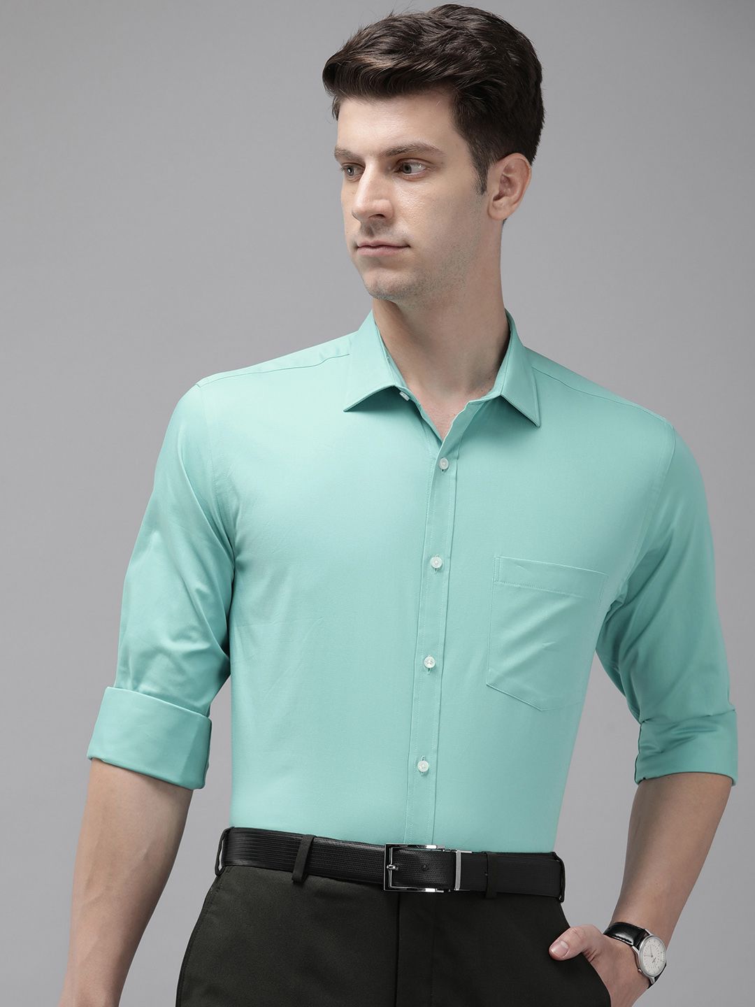 Park Avenue Solid Slim Fit Formal Shirt