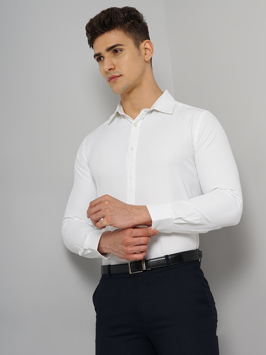 The Indian Garage Co. X Luxe Slim Fit Spread Collar Formal Shirt