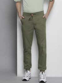 The Indian Garage Co Men Mid-Rise Slim Fit Joggers
