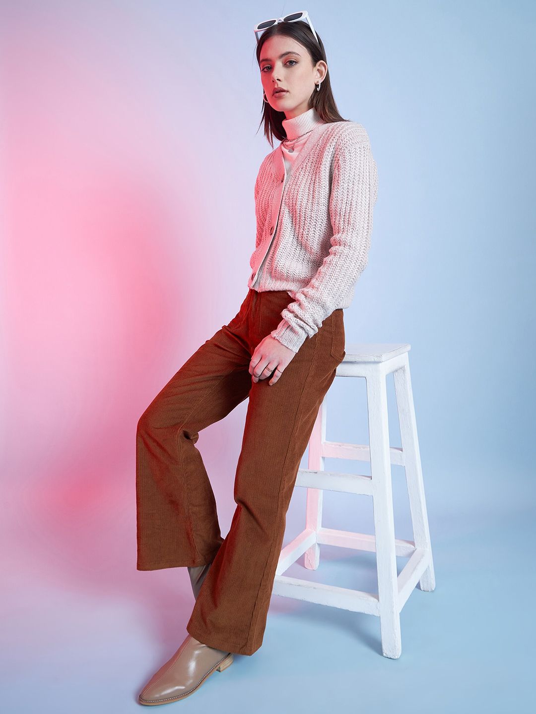 STREET 9 Women Relaxed Cotton Trousers