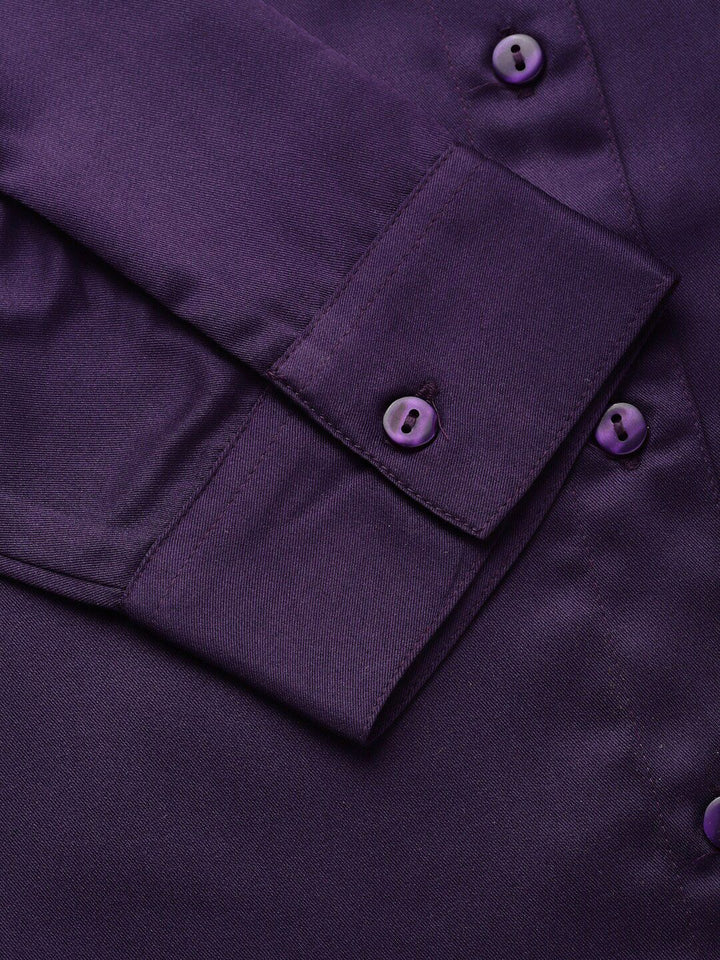 Style Quotient Satin Finish Spread Collar Formal Shirt