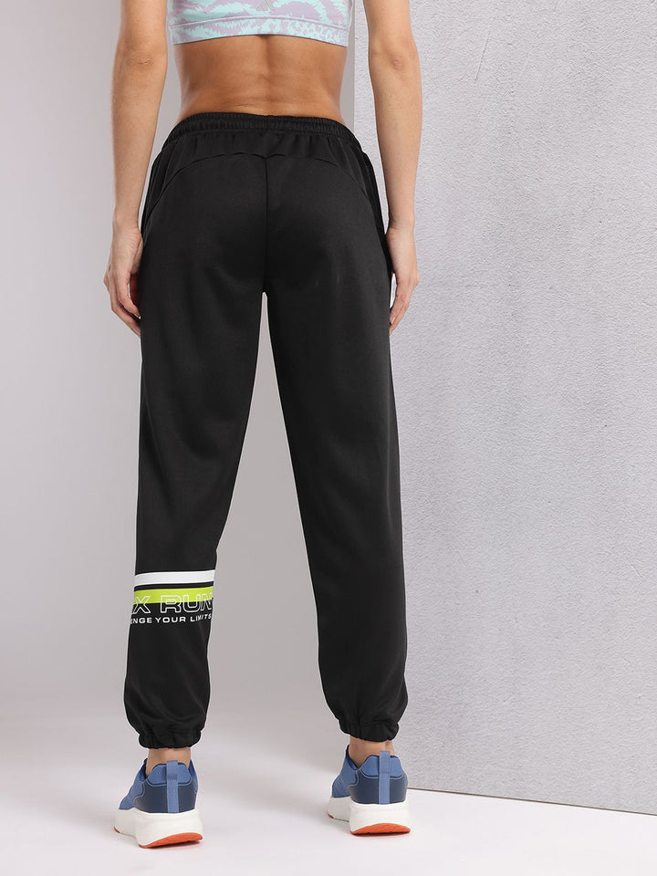 HRX by Hrithik Roshan Women Printed Detail Rapid-Dry Running Joggers
