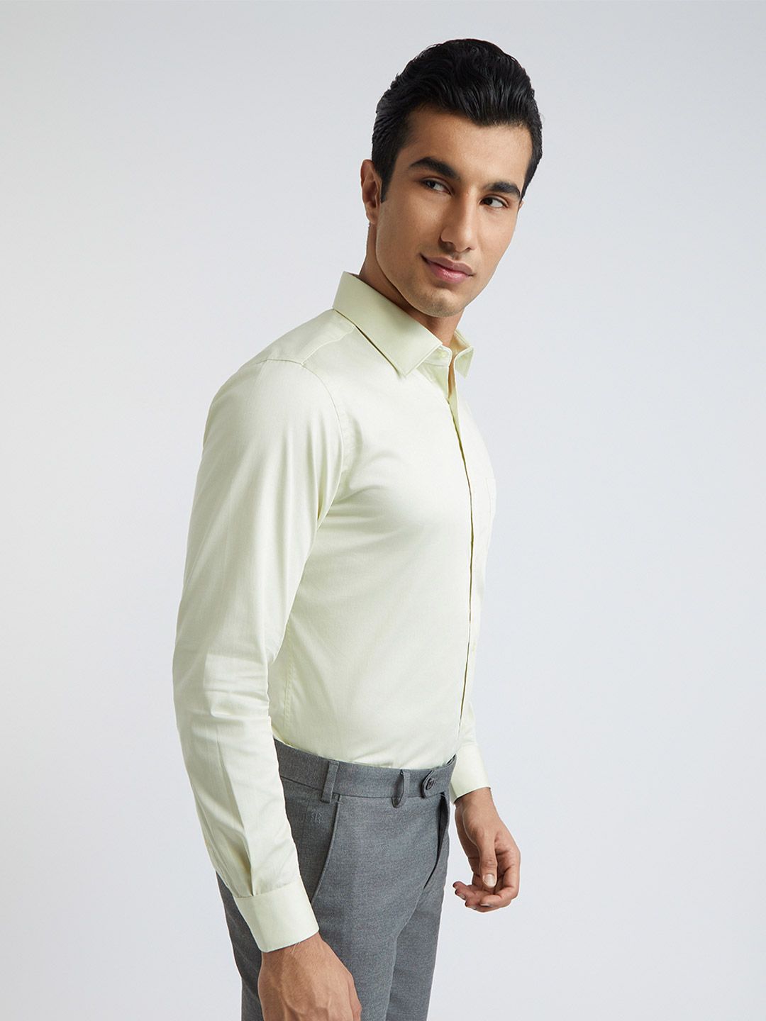 Raymond Men Organic Cotton Slim Fit Opaque Formal Shirt