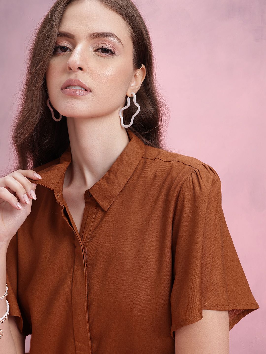 DressBerry Solid Casual Shirt