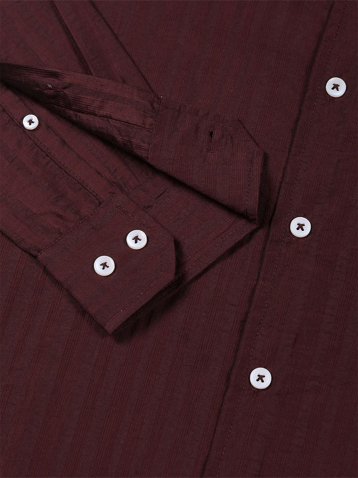 Thomas Scott Men Classic Slim Fit Opaque Casual Shirt