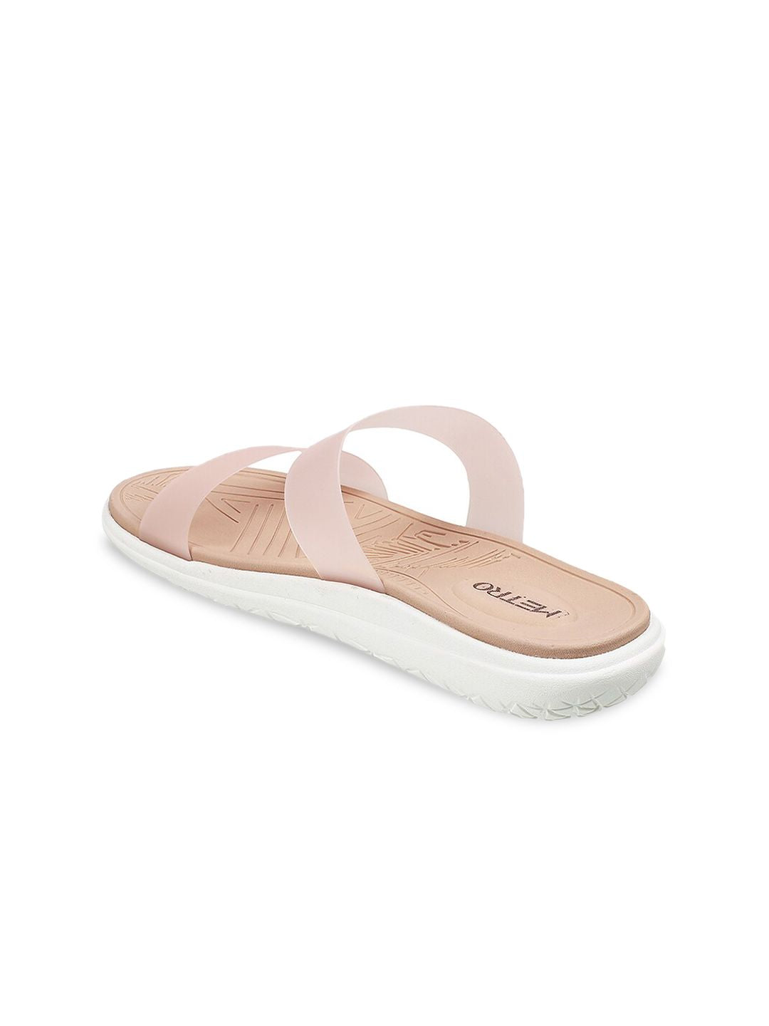 Metro Women Pink Open Toe Flats