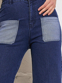 SASSAFRAS Women Straight Fit High-Rise Clean Look Stretchable Jeans