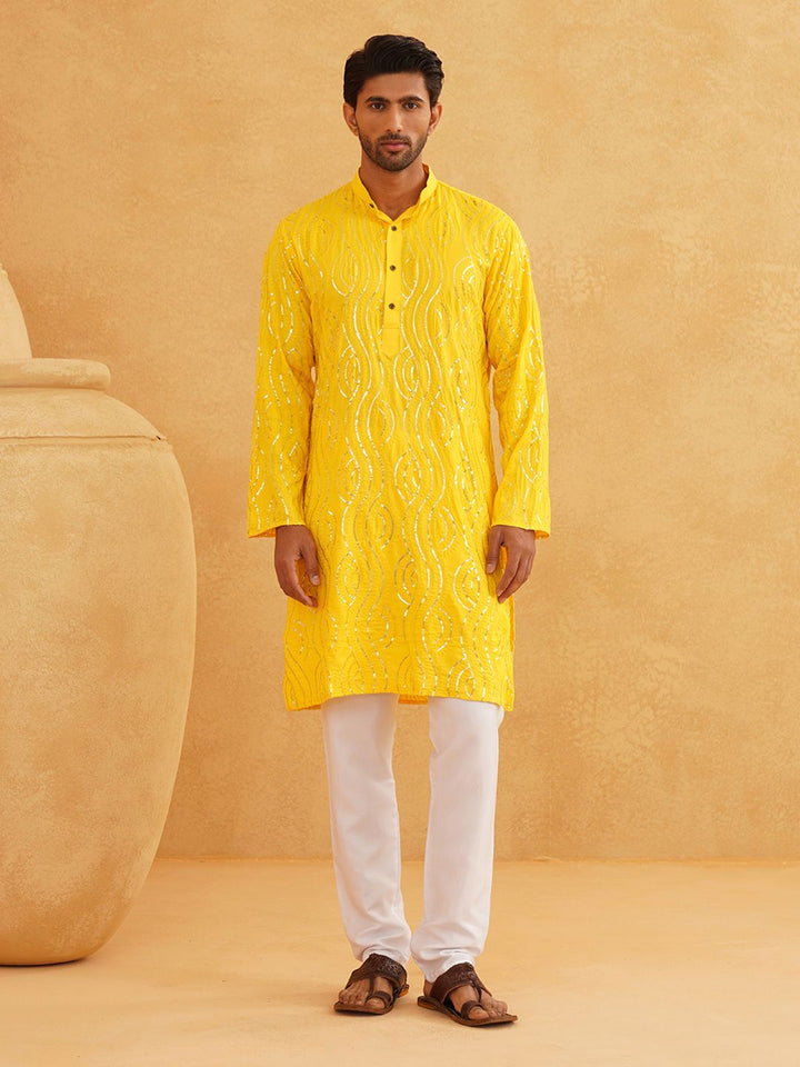 SOJANYA Kurta Lurus Bersulam Labuci Tulen Bersulam Unik dengan Churidar
