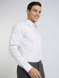 Raymond Men Pure Cotton Slim Fit Micro Checks Opaque Formal Shirt