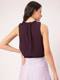 DressBerry Bowtiful Babe Applique Detail Blouson Top