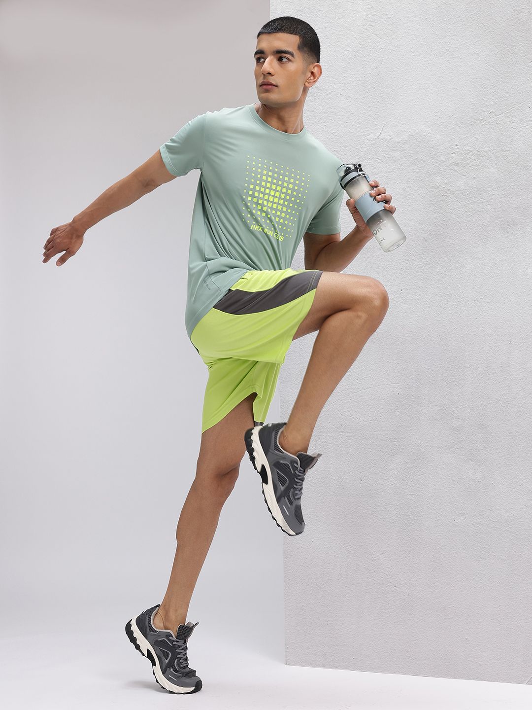 HRX by Hrithik Roshan Men Rapid-Dry Side Striped Running Shorts
